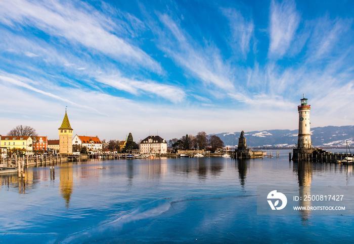 Panorama Hafen Lindau Bodensee