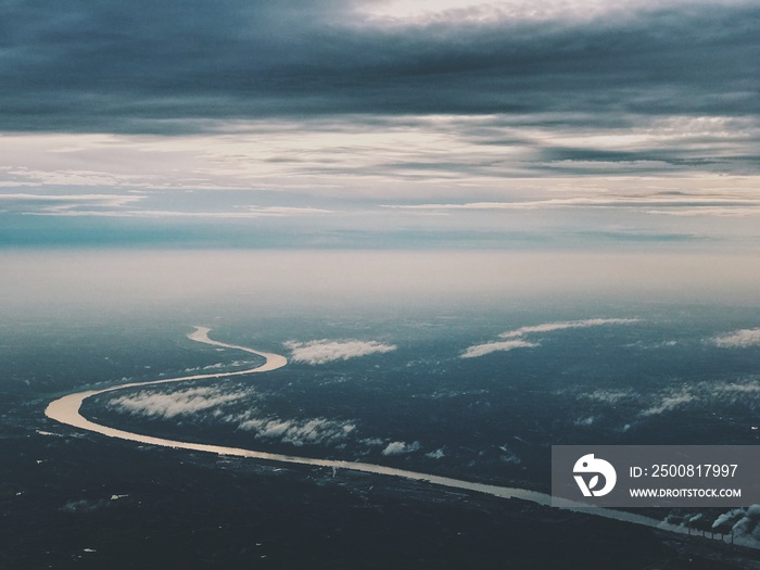 View of Ohio River on a Plane