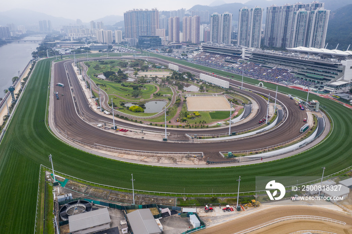 Sha Tin racecourse in Hong Kong