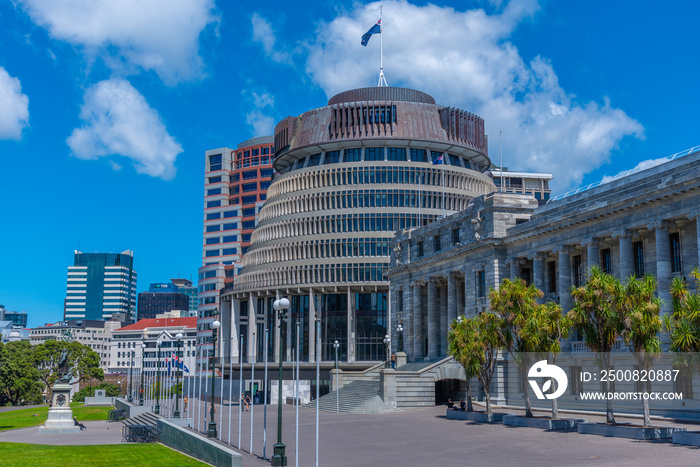 New Zealand Parliament Buildings in Wellington