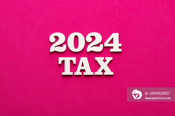 Payment of taxes for the year 2024 - Title in white letters