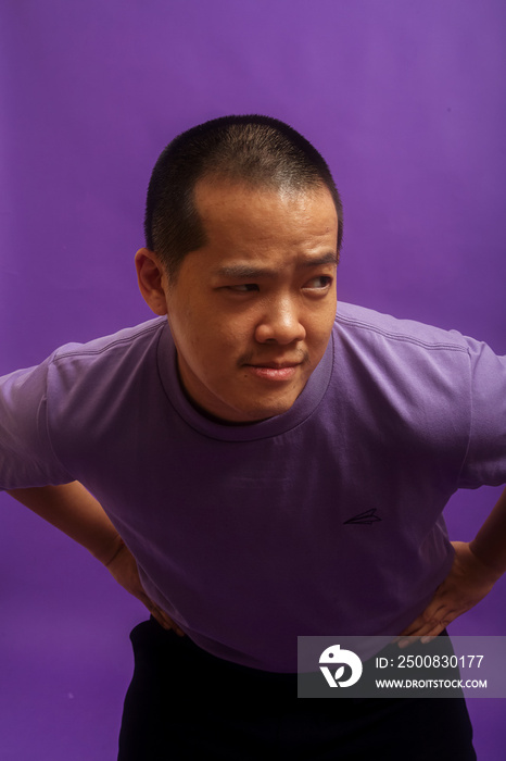 Asian man solo studio portrait lifestyle shot