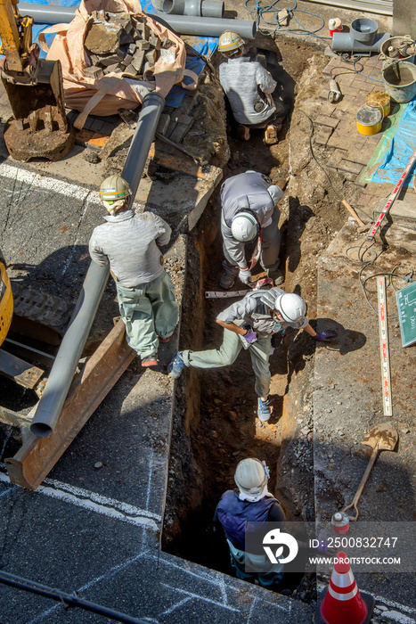 道路工事現場