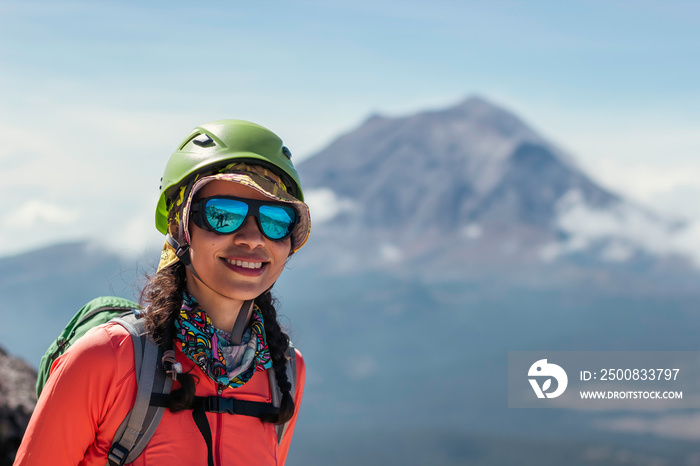 portrait of a young mountaineer