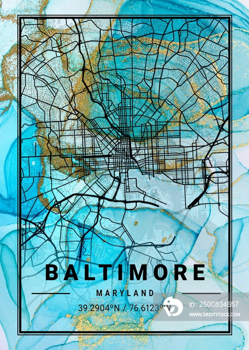 Baltimore Horticulture Marble Map