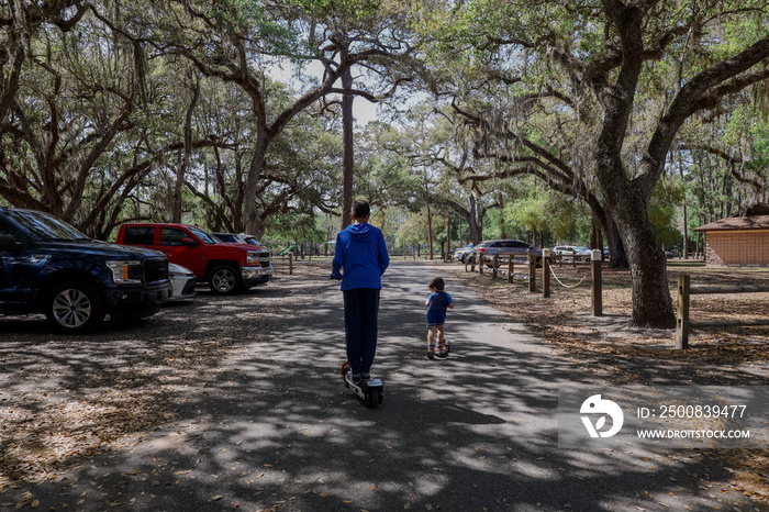 Moss Park in Orange County, Florida  is a beautiful rustic campground. Peaceful and tranquil. Deer and racoons wandering around. Fishing and boating opportunities within the park.