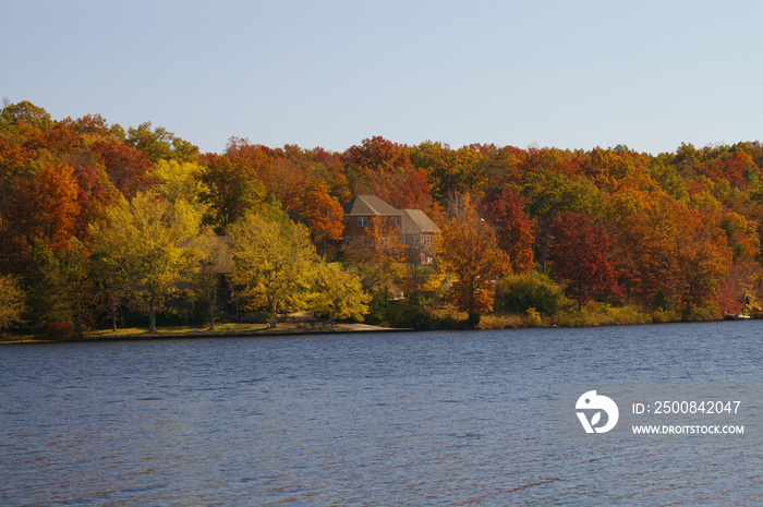 lakefront property in the early fall