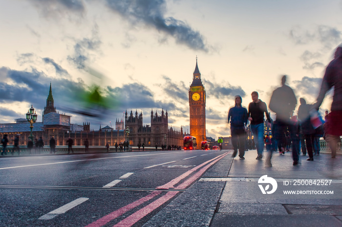 London city scene with Big Ben landmark