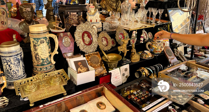 Antiques market in Barcelona