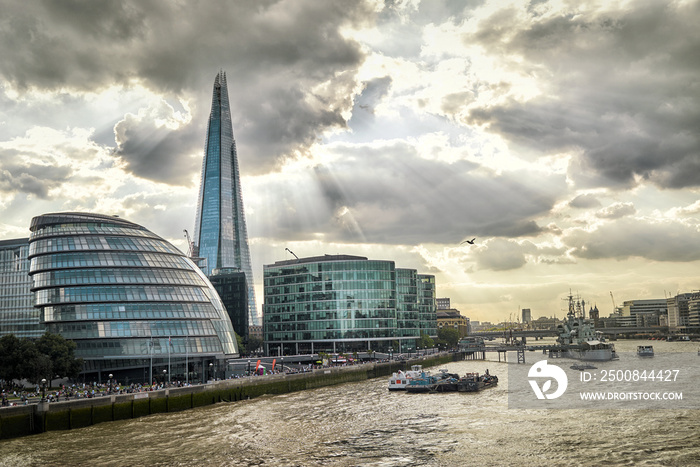 London City Hall at sunset