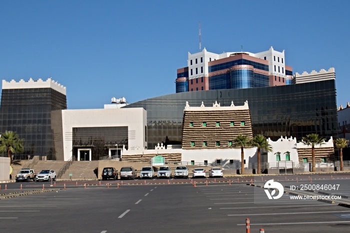 Abu Malha Palace and AL Bahar Square in Abha city. Saudi Arabia.