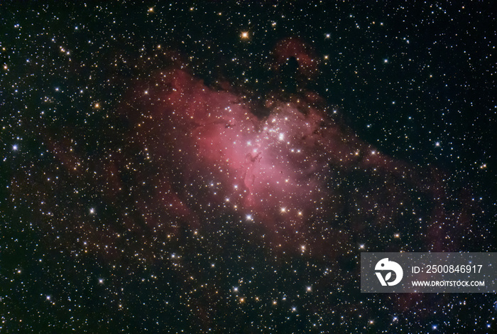 M16 The Eagle nebula with the pillars of creation at its centre.