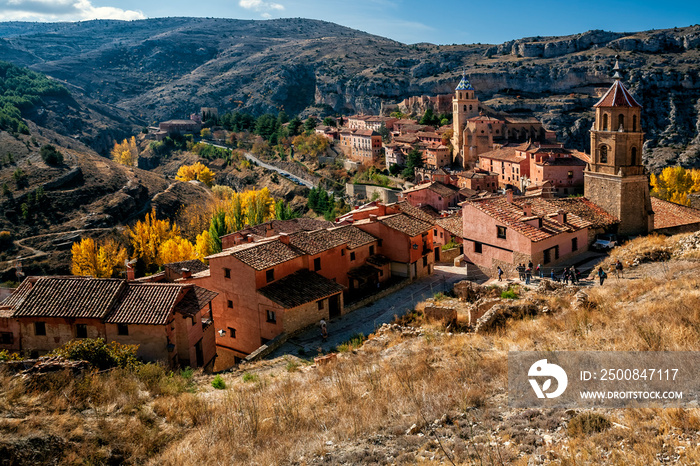 Iglesias en Albarracín. Teruel. España. Europa.