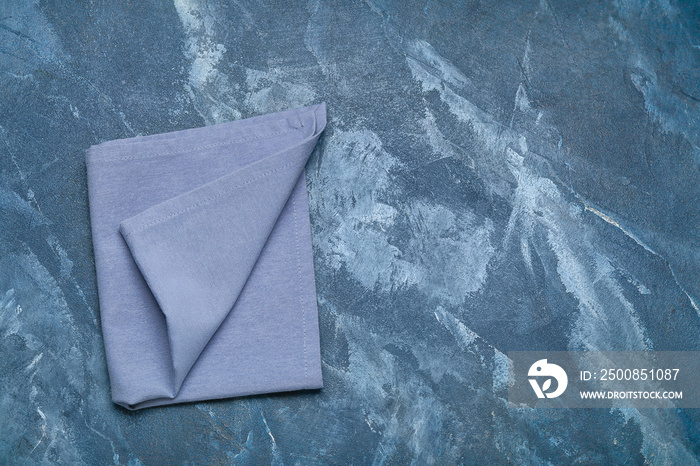 Clean napkin on color background