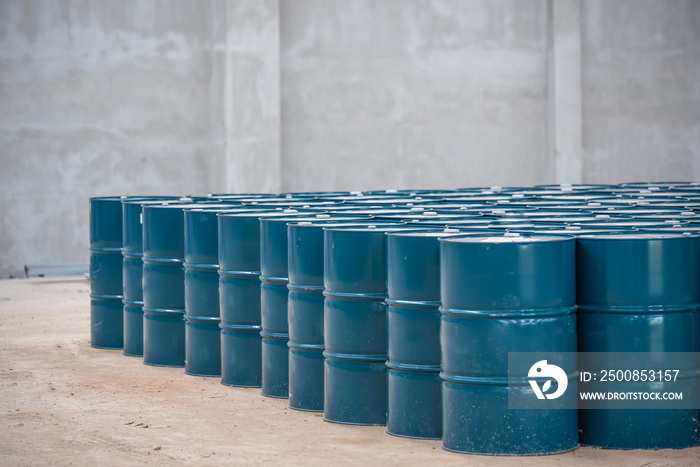 Oil steel tank at storage area