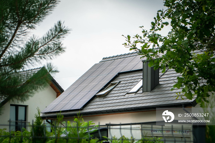 Historic farm house with modern solar panels