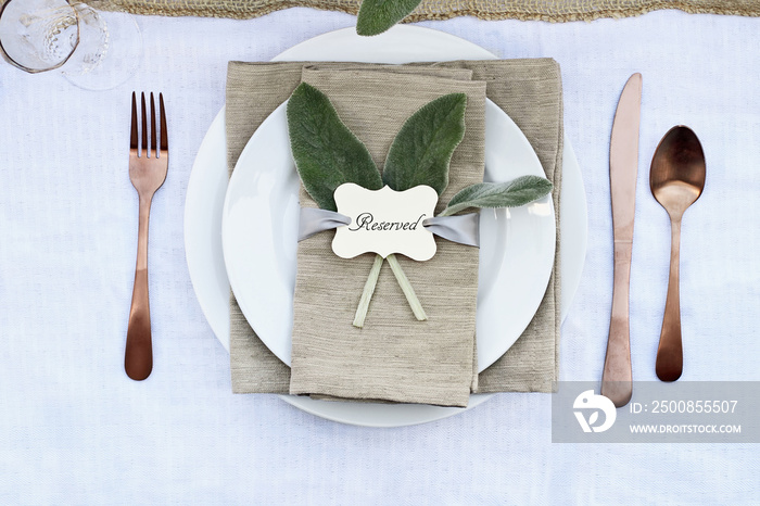 Reserved Place Setting
