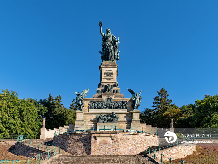 Niederwalddenkmal in Rüdesheim am Rhein in Hessen, Deutschland