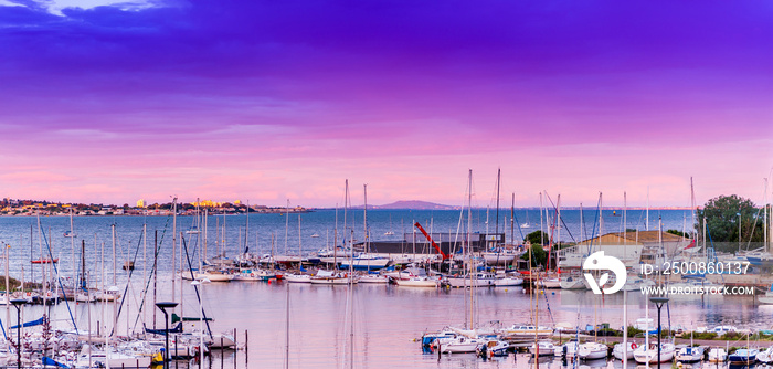 Port de plaisance de Balaruc les bains en Languedoc, Occitanie