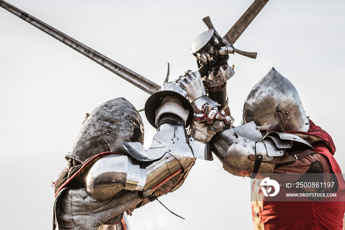 Knights fight during the tournament