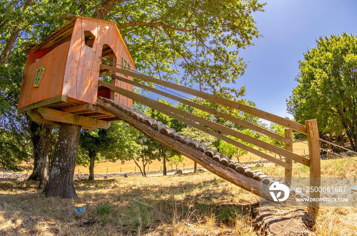 Beautiful treehouse  in the garden