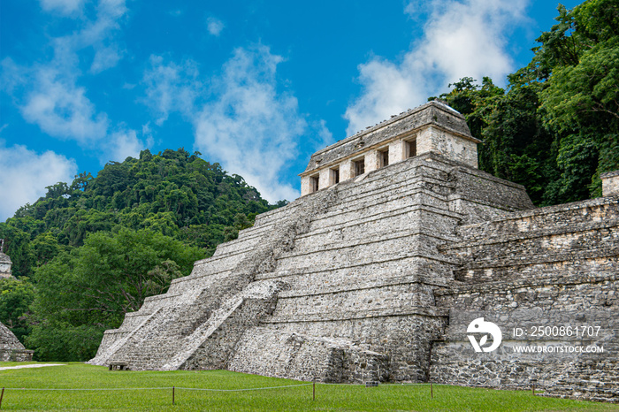 Ancient ruins of Palenque, Chiapas, Mexico