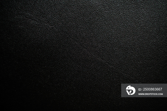 Leather texture abstract background, Genuine black leather