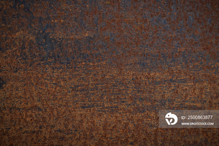 Grunge rusted metal texture, rust, and oxidized metal background. Old metal iron panel