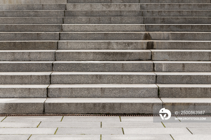 Abstract modern concrete stairs