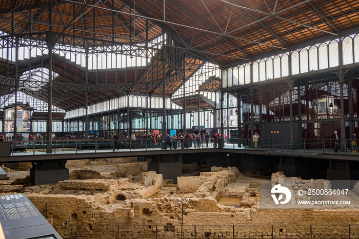 Born market in Barcelona city, Catalonia, Spain.