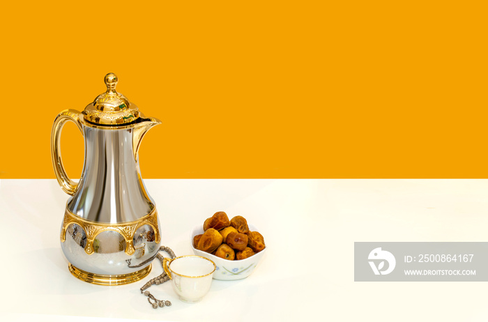 Arabian coffee with dates food