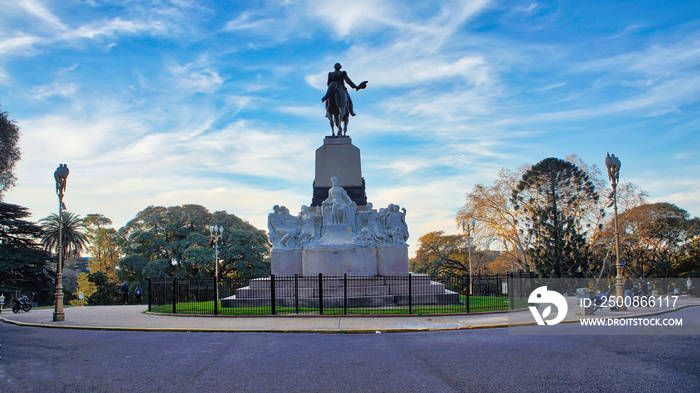 Bartolome Mitre Statue in La Recoleta, Buenos Aires