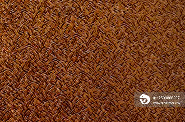 Brown leather texture closeup. Use for background.