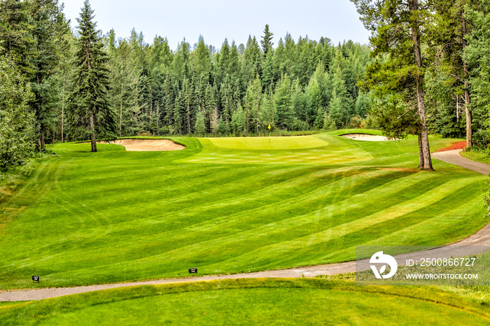 Landscapes on a golf course in rural Alberta