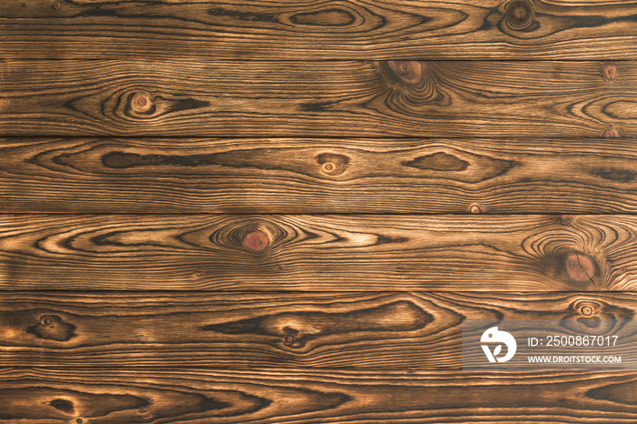 Background texture of rustic brown natural wood