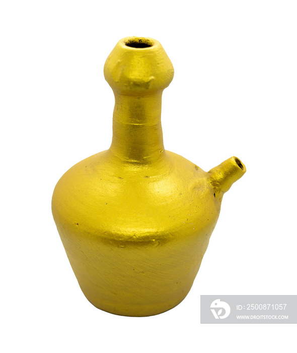 golden jug isolated