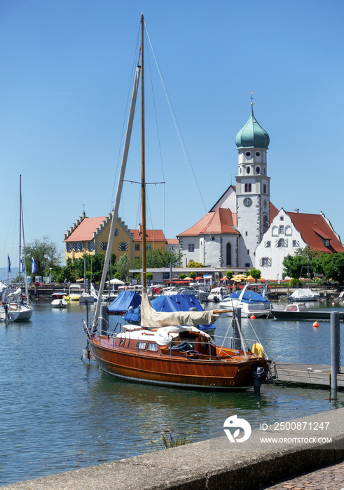 Blick auf Wasserburg am Bodensee