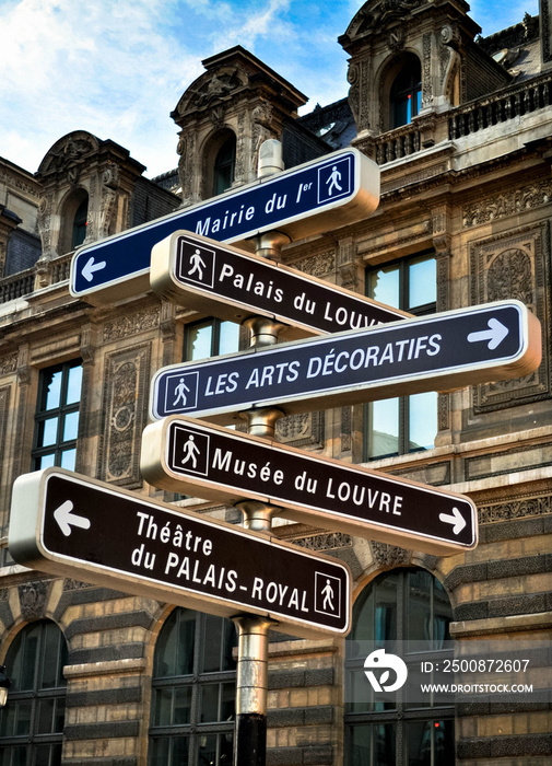 City street sign - Paris, France