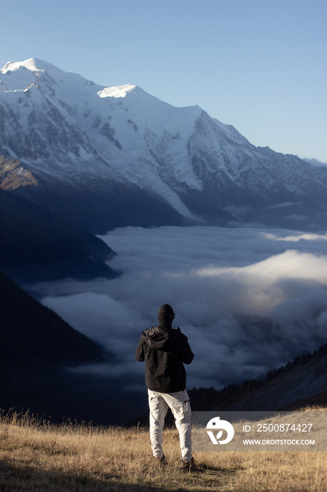 hiker in the mountains