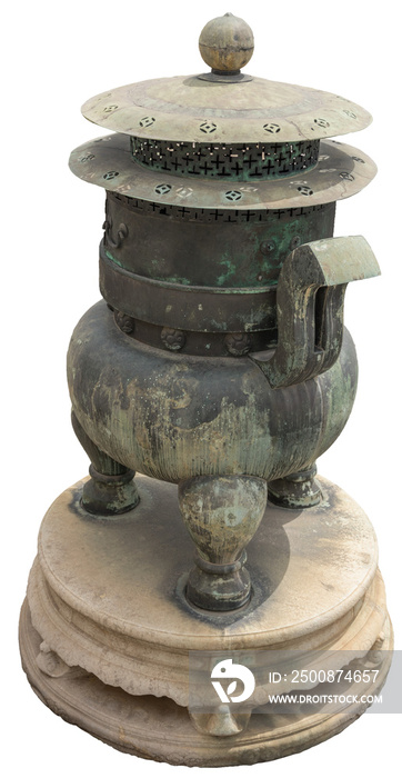 Isolated PNG cutout of a huge Chinese censer on a transparent background