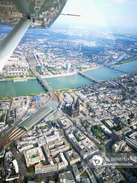 Kölner Dom Luftaufnahme