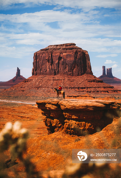 Horse Rider in Monument Valley