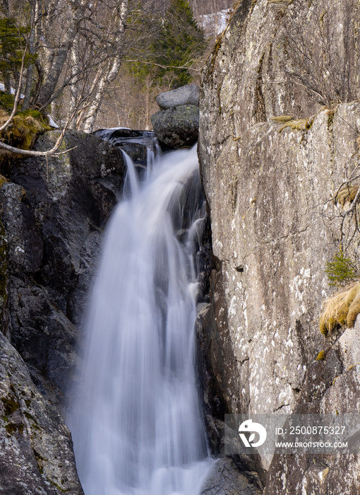 Small cascading waterfalls in the Brattlandsdalåa valley, between Ullensvang and Suldal municipality