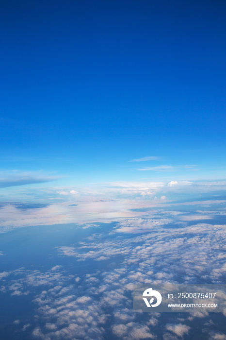 Clouds, a view from airplane window