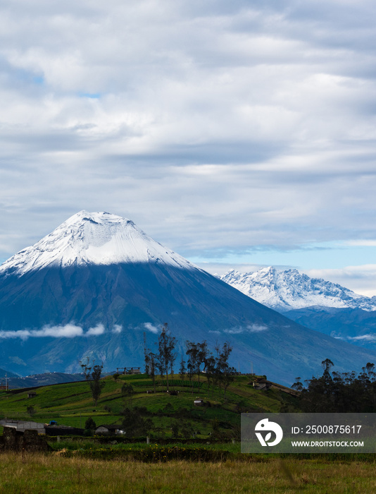 Tungurahua and the Altar volcanos located in Ecuador