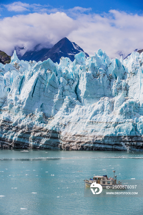 Alaska. Margerie glacier in the Glacier Bay National Park.