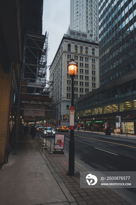 traffic in the city streets