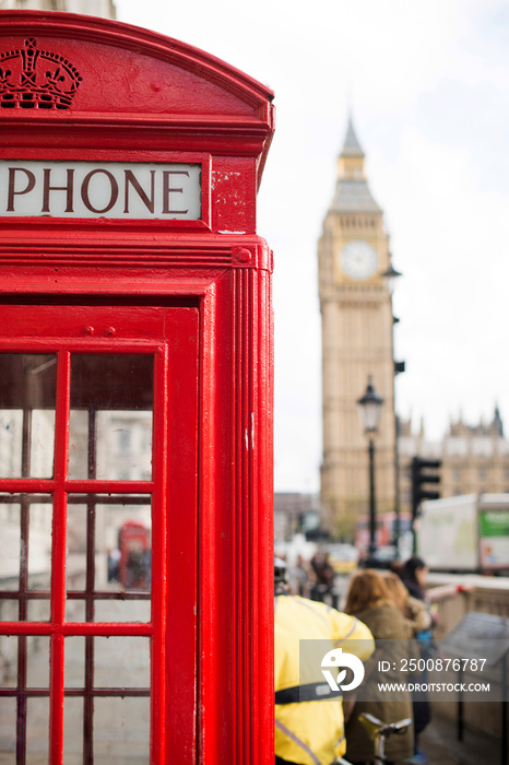 Big ben and red phone cabine