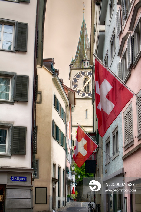 Street in Old Town Zurich, Switzerland