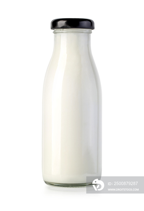 Bottle of milk isolated